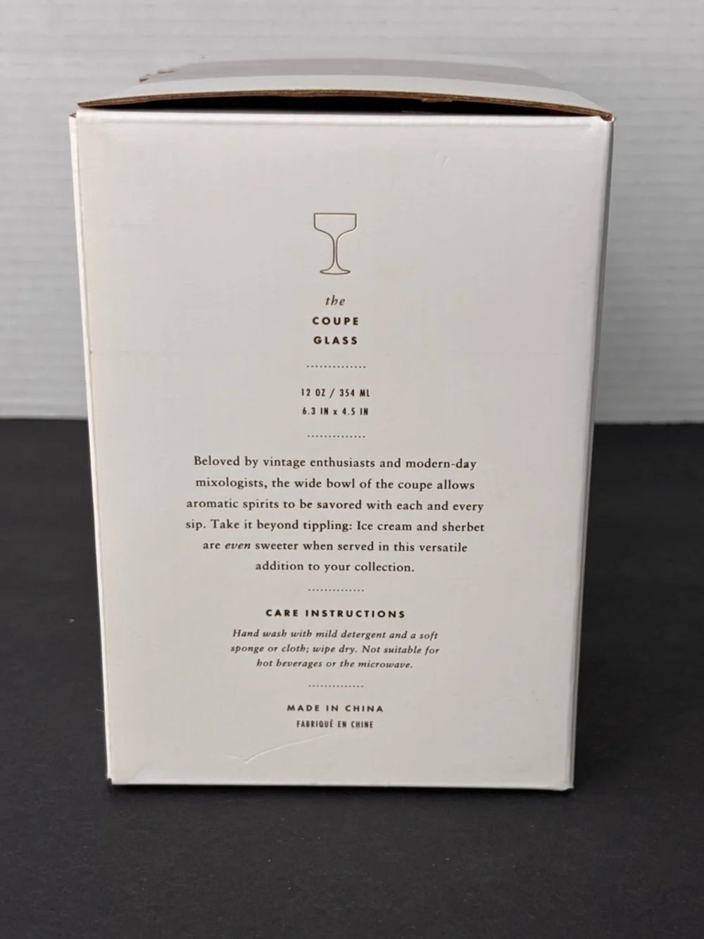 Anthropologie NIB 2 Pack Zaza Honey Luster Stemless Martini Glasses Iridescent